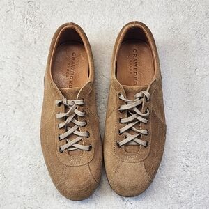 Vibram/Crawford Unisex Shoes in Tan Suede Leather, EUR 39, US Women8.5, Men6.5